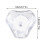 50Stk Transparente Acrylknöpfe Mini Schubladenknauf Boxgriff 2