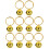 10Pcs Katt Halsband Anhängare Rostfritt 8