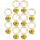 10Pcs Katt Halsband Anhängare Rostfritt 10