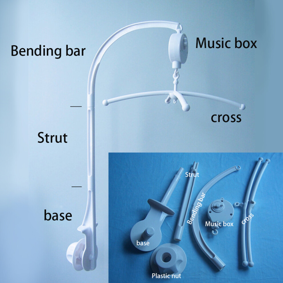Crib Mobile Arm with Music Box Fits Traditional & Convertible Cribs