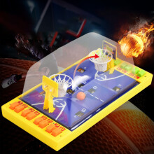 Tabletop Finger Basketball Spiel - Blau/Gelb, 15x30x12cm, Kinderspielzeug