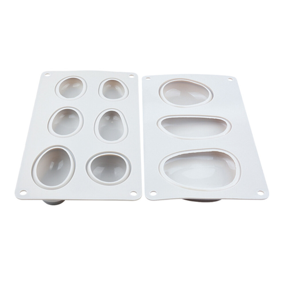 3D Pebbled Cake Mold Cobblestone Silicone Baking Mold Size: 8.3â x 5.5â-image-OPC-PMJ2HKK-NEW