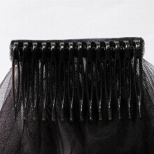 Bridal Veil with Comb: Two Layered Lace Tulle for Events & Halloween