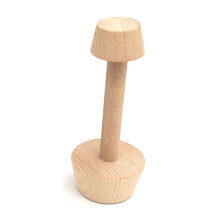 Versatile Dual-Sided Wooden Molder Ideal for Homemade Egg Tarts