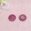 10Pcs Legeringsknapp Metallhänder Knappar För Kläder Mörkröd 8