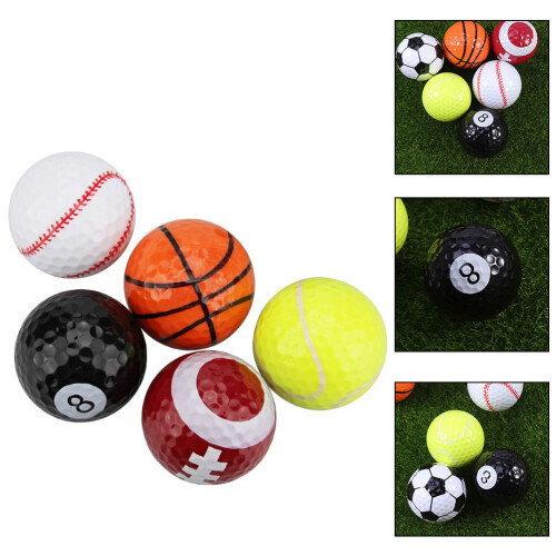 5Pcs Golfbollar Träningsbollar Tävlingsbollar För Bollar 1