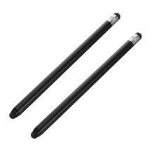 2Pcs Universal Capacitive Stylus Pens Black Lightweight for Tablets