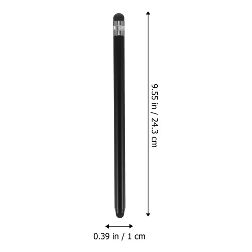 2Pcs Universal Capacitive Stylus Pens Black Lightweight for Tablets 1
