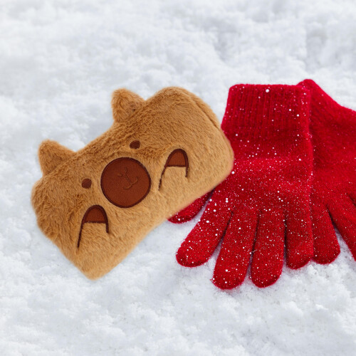 Fluffy Värmande Handskårm Muff För Vinter 2