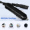 Portable Black Car Fridge Power Cord Replacement Cable 12V Adapter 6
