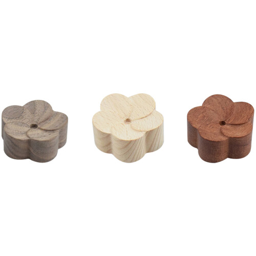 3Pcs Wood Essential Oil Diffuser Car Aromatherapy Decorative Assorted