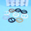 9Pcs Smidiga T-shirt Spännen Innerdiameter 3 Cm 5