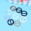 9Pcs Smidiga T-shirt Spännen Innerdiameter 3 Cm 6