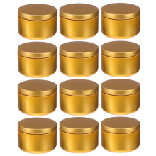 12St Ljusburk Metallburkar Ljusglas 50 Ml