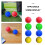 8Pcs Tennsbollar Pu Sportbollar (2Pcs Gul, , Blå, ) 8