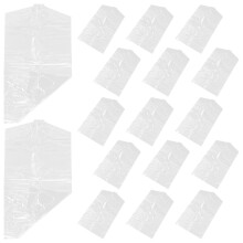 60St Transparante Plastic Kledinghoezen Stofdicht En Duurzaam Wit