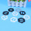 9Pcs Blomformade T-Shirt Spännen Diameter 3 Cm 11