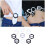9Pcs Blomformade T-Shirt Spännen Diameter 3 Cm 7