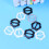 9Pcs Blomformade T-Shirt Spännen Diameter 3 Cm 8