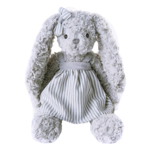 Conejo de peluche gris relleno de algodón de 30 cm 1