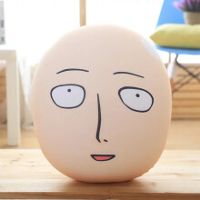 Anime Saitama Plüschkissen 25cm/40cm Glatzkopf Plüschtier für Kinder