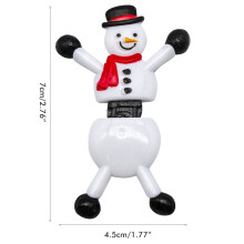 6 Stück Schneemann-Wandkletterer für Weihnachten, Haftfüße, Partygag, Säckchen