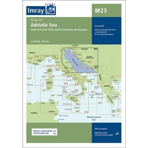Imray Chart M23 Adriatic Sea Passage Chart by Imray Other Book