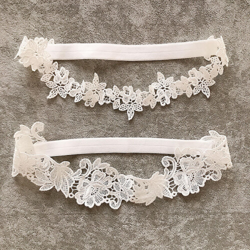 1 Par Brudstrumpband Blommor För Kvinnor 2