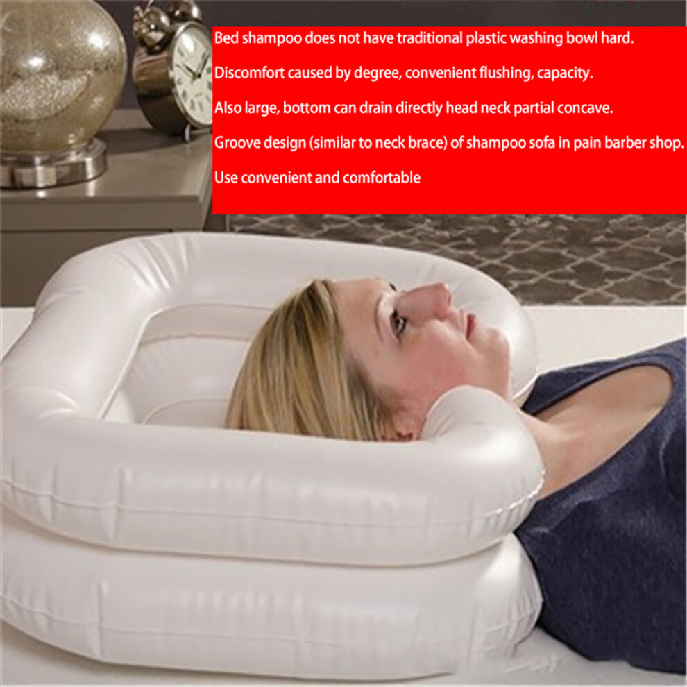 Inflatable PVC Shampoo Basin 65x48x20cm for Elderly & Disabled