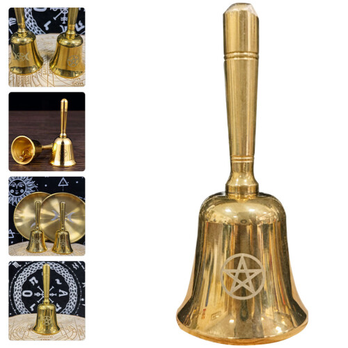 Mini Mässingsaltarklocka Pentagram Vidskånsk Tillbehör 2