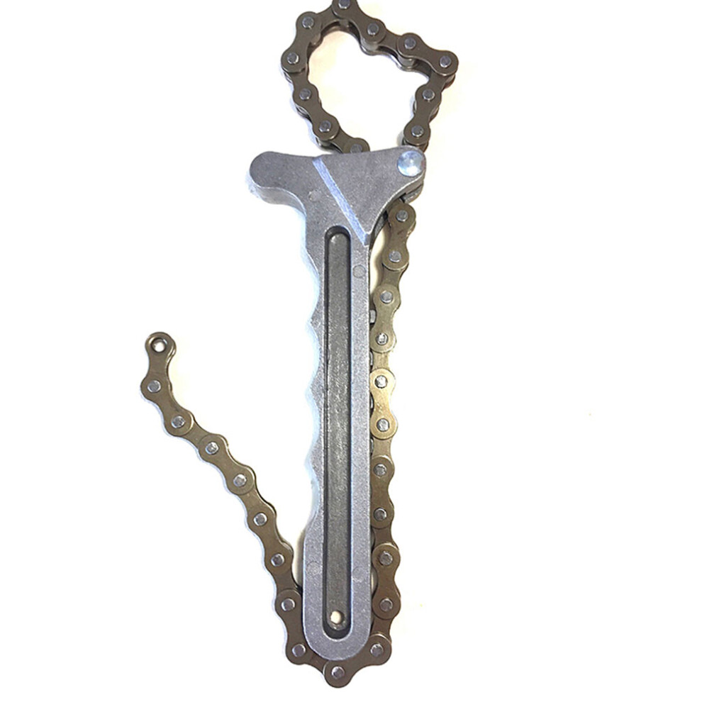 Car Oil Filter Chain Wrench Tool Rust-Resistant Steel Easy Oil Changes-image-OPC-PMJ57V7-NEW