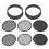 2 Sets 8Pcs Mesh Sifting Pan Garden Sieve Soil Riddle Tool 1