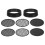 2 Sets 8Pcs Mesh Sifting Pan Garden Sieve Soil Riddle Tool 11