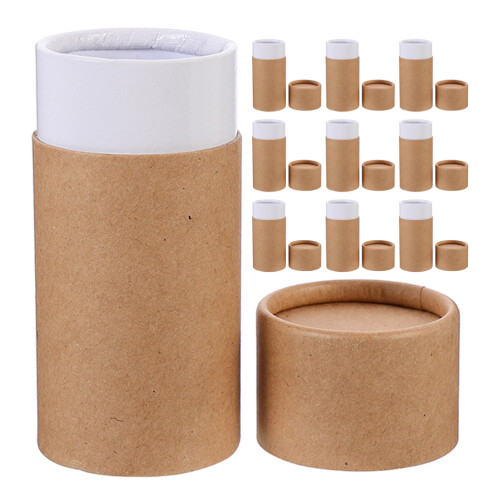 10Pcs 20 Ml Rund Cylinder Fästing Rör Ljusbehållare Box