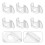 8 Delar Rullgardinshandtag Med Stångklämmor 11