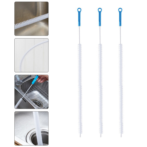 3Pcs Universal Rörfränskning Vaskrensning Borste Spiral Nylon 2
