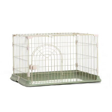 Cat Cage Thickened Pet Cage With Resin Base And Spring Door Lock, Safe Cat Kennel Playpen, 3 Color Options Green