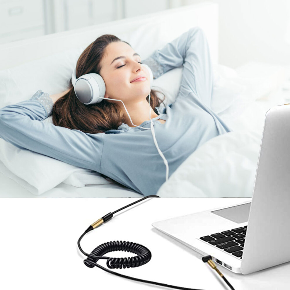 3.5Mm Plated Audio Extension Cable 1.8M In Black Gold/White/Red 5001356692777