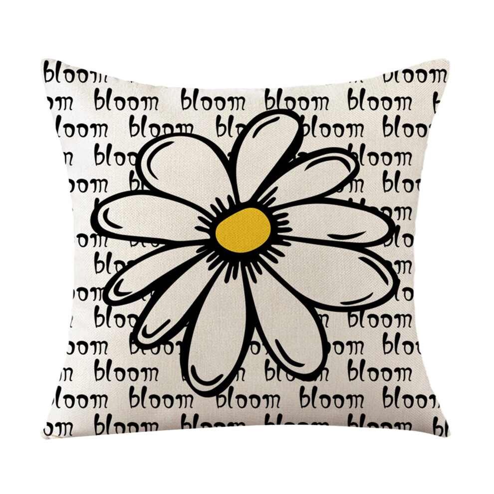 Baby Pillowcase 18x18 Inch Envelope Pillowcase, Farmhouse Spring Flower Cushion Cover For Sofa Couch, One Size