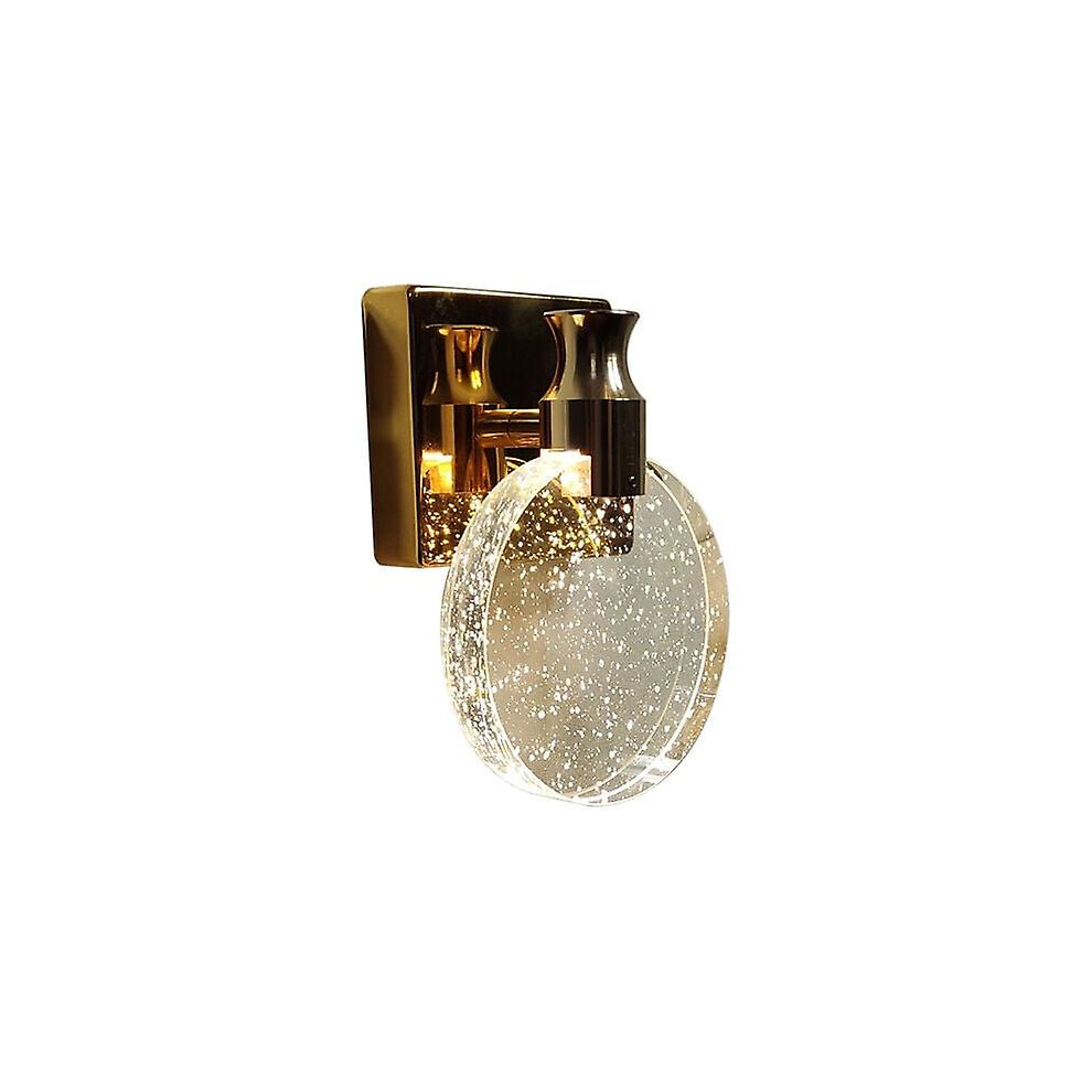 Kikidex (As Show, One Size) Crystal Wall Lamp, Nordic Style Wall Lamp, Simple Creative Wal Light/Gold/White