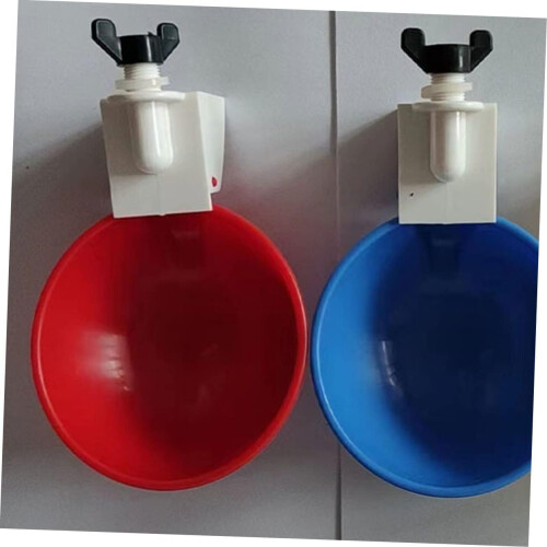 Automatic Drinking Fountain Plastic Waterer 5 Pack Replaceable Cups For Chickens, Pigeons, Birds 1