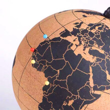 Korkdrehglobuskarte 19x15cm Dekoration für Zuhause und Büro Geografie-Globen