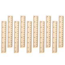 16Pcs Linjaler Linjaler Måttstockar Trälinjaler