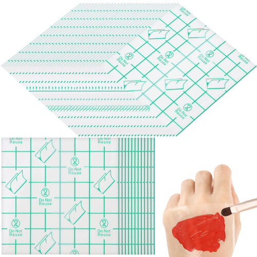 200 Pcs Engångs Adhesiva Sminkblandningsunderlägg