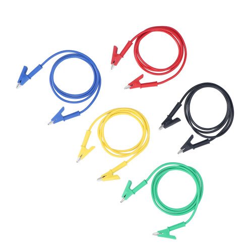 5Pcs Krokodil Clip Test Blei Dual Ended 10mm 2
