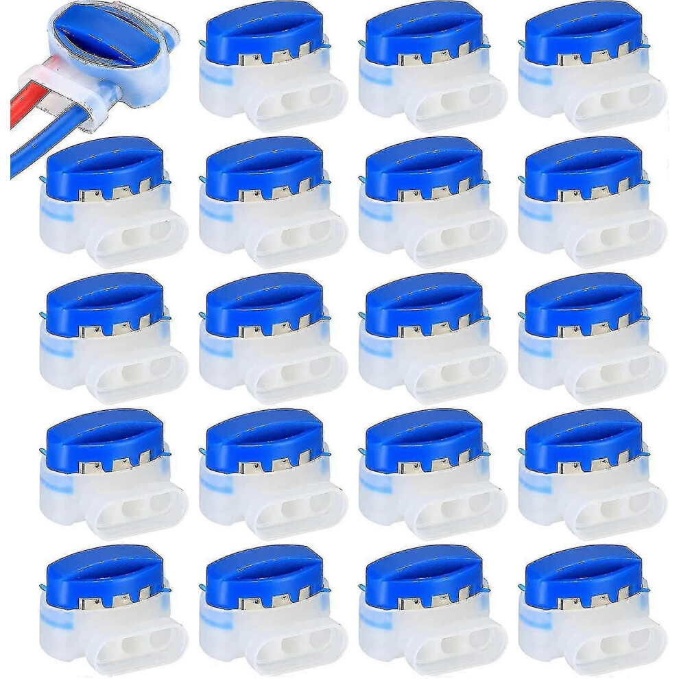 Gel-Filled Cable Connectors For Automower Robot Lawn Mower - 20 Pack Waterproof Abs Wire Connectors 6935159155728