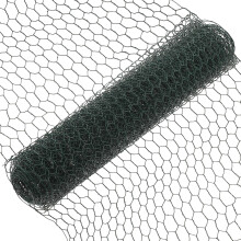 Grönt Belagd Kycklingtråd Förzinkat Hexagonalt Trådrutnät Staket