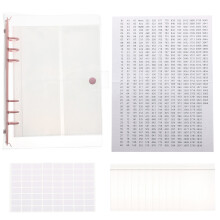 1 Set Diamantförvaringsbok Med Diamantsäckar, Transparent Väska