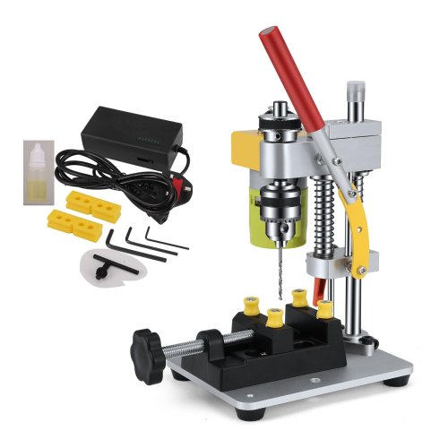 Mini Portable Pillar Press with 795 Motor - Precision Bench Machine with CNC Machining