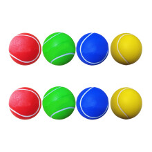 8Pcs Pu Tennsbollar Träningsbollar (2Pcs Gul, , Blå, )